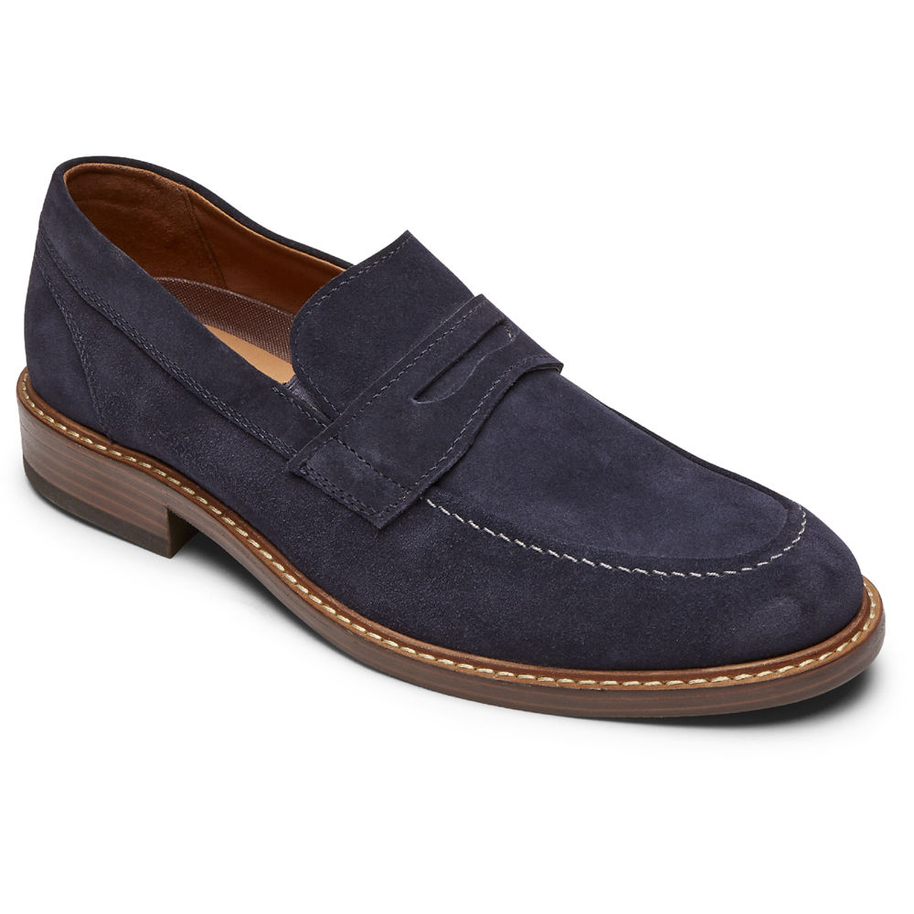 Mocassins Rockport Homem Azul Marinho - Kenton Penny - 64083OWRZ